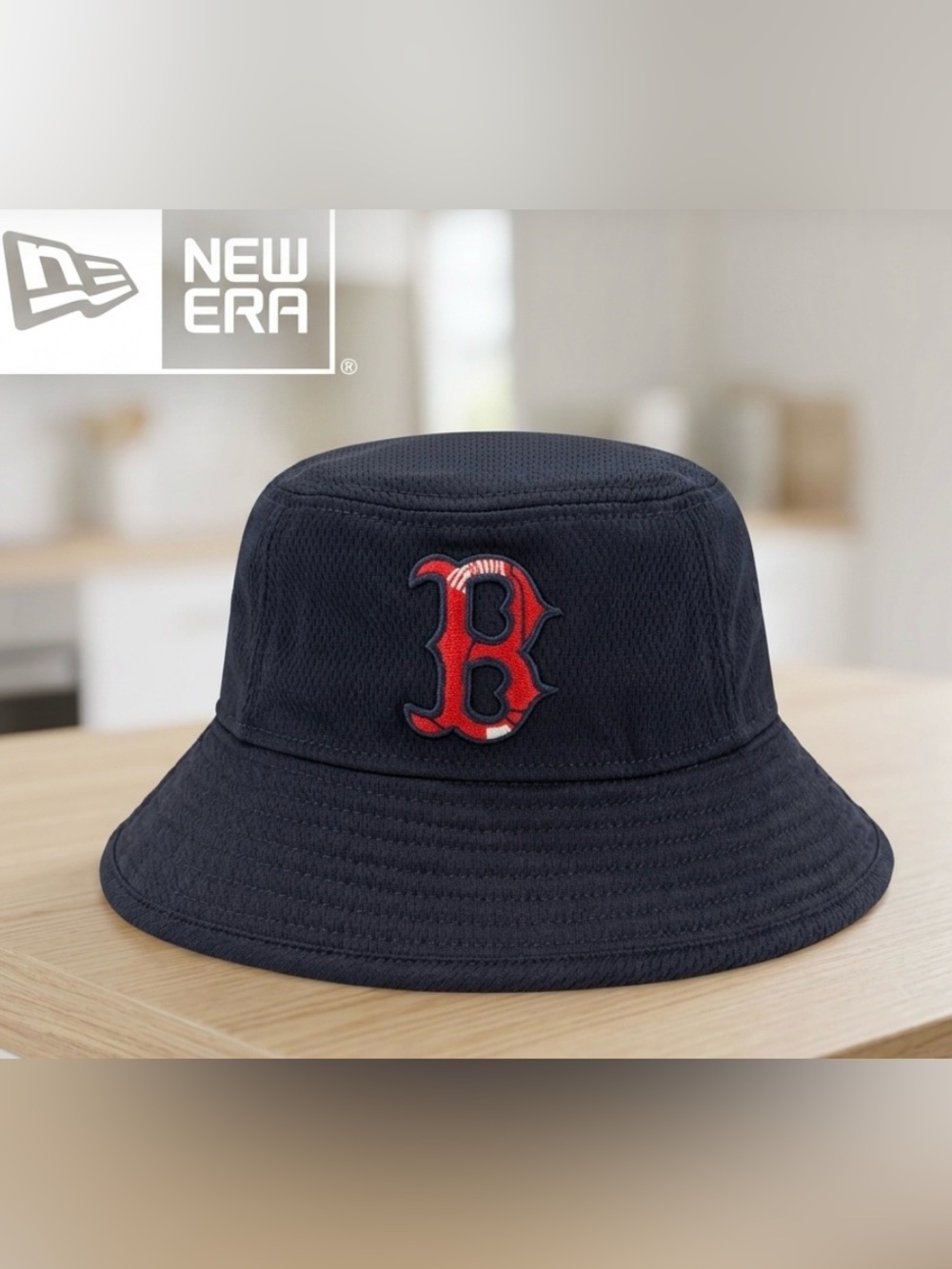 New Era Boston Red Sox MLB Authentic Collection Bucket Hat - OSFM Navy